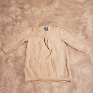 Baby Gap Baby Girl Cream Sweater Dress 6m-12m